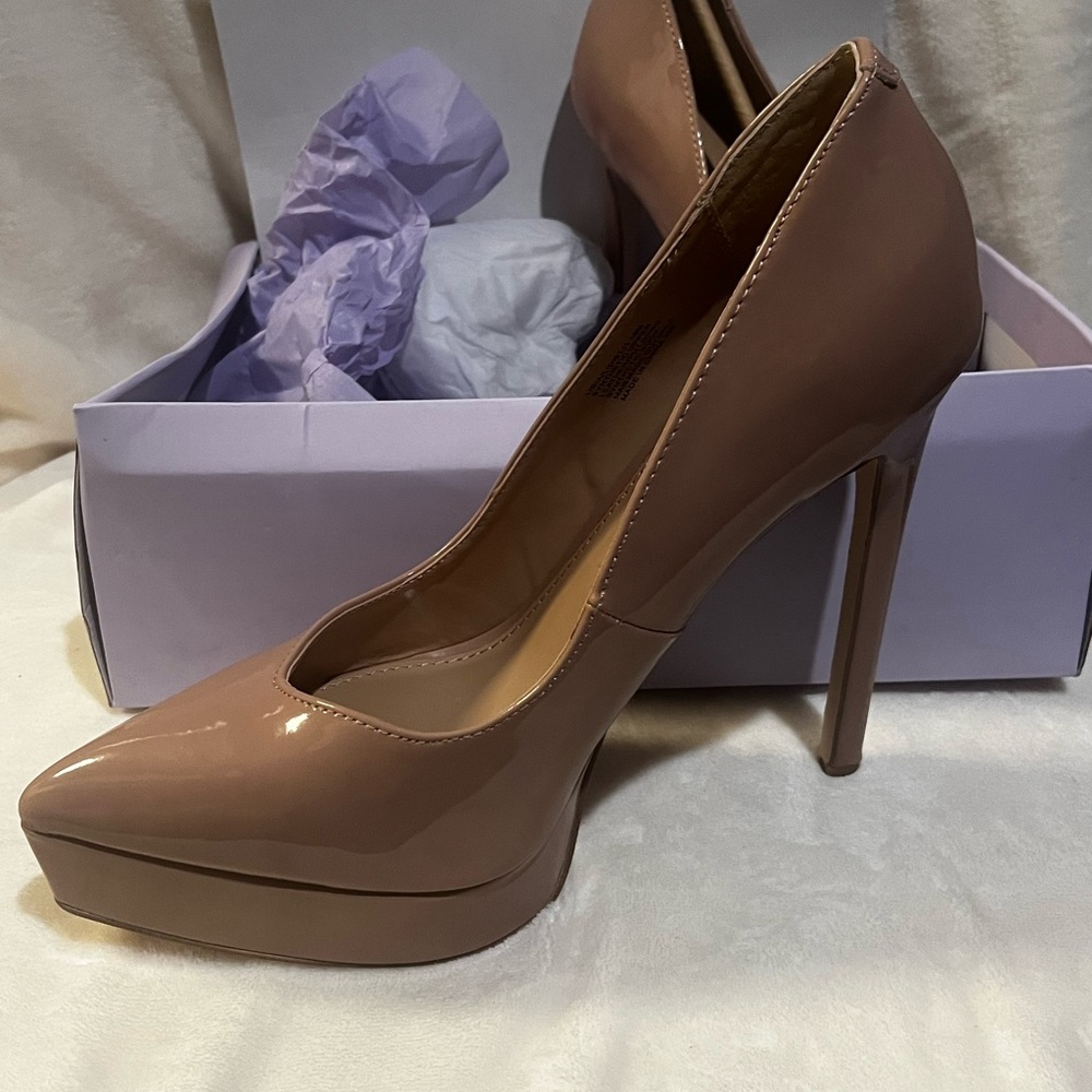 Madden Girl Blush Patent Platform Stiletto Pumps